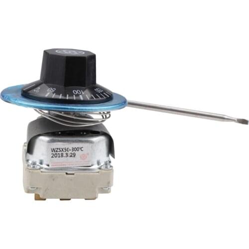 50-300 Centigrade Capillary Thermostats 6-pin Tempering Switch AC 380V Adjustable Temperature Controller Normally Closed