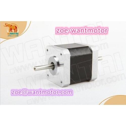 New motor!1pc Wantai Stepper Motor Nema17 dual shaft 42BYGHW811B 2.5A CNC Cutting &Foam Mill&3D Printer CE ROHS ISO