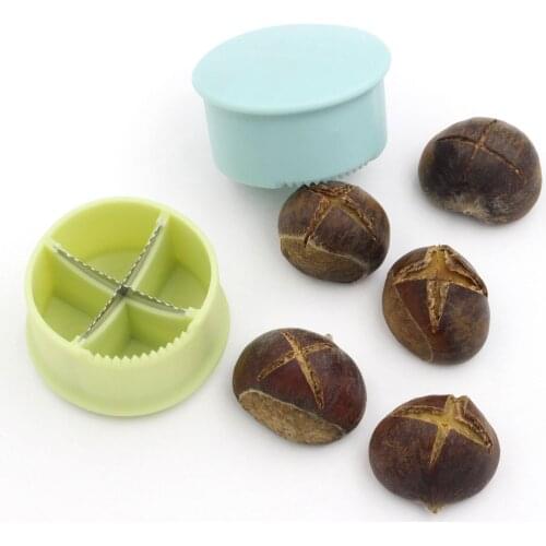 Stainless Steel Chestnut Cross Open Knife Portable Walnut Cracker Cutter Nut Cracker Opener Peeler Gadgets Kitchen Tools