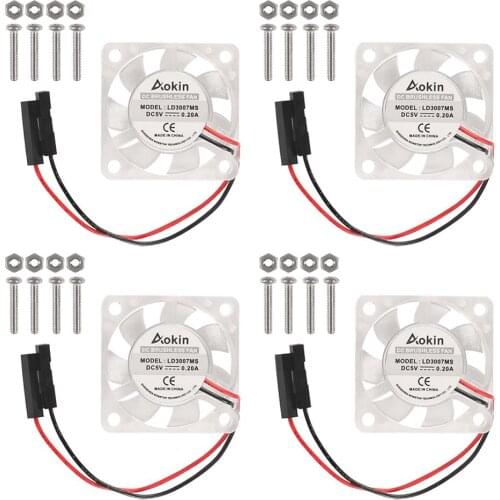 3D Printer 5V Brushless 3007 Tranparent Cooling Fan 5V/12V/24V 4010 Fan 12V/24V 5015 Blower Cooling Fan