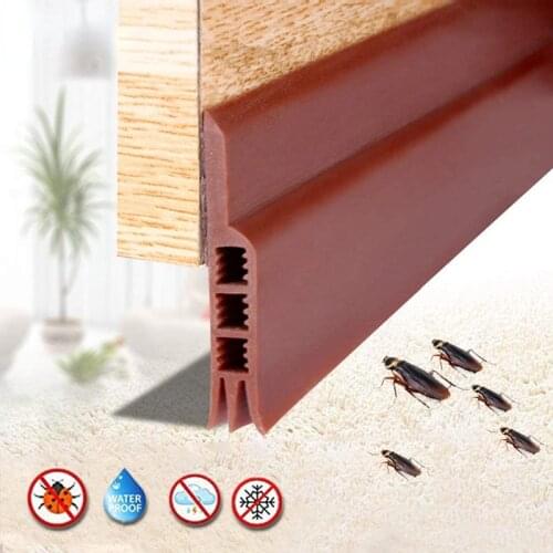Self Adhesive Door Draft Stopper Under Door Draft Blocker Insulator Door Sweep Weather Stripping Noise Stopper Strong Adhesive
