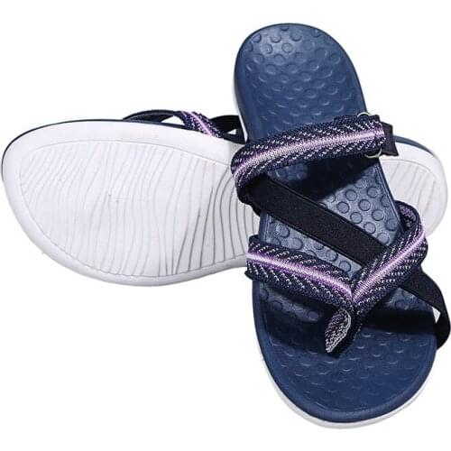 Summer Womens Flat Slippers Fashion Strap Breathable Sandals Women Fashion Open Toe Casual Slippers Fashion Woven Beach Sandals