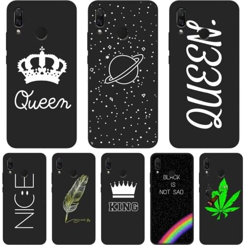 Phone Case Silicone For Huawei Nova Smart Lite 2017 Black Star Back Cover For Huawei Nova 2i 2 Lite Plus 3 3I 3E 4 4E 5 Case