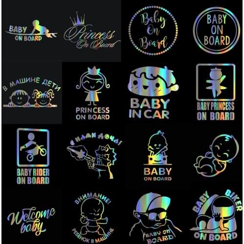 Tancredy Cute Kids Baby On Board Series Car Bumper Sticker Vinyl Sticker For Car Body Window Car Stickers and Decals Car Styling