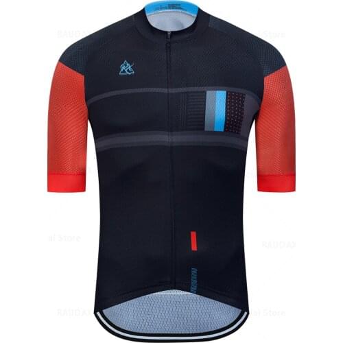 In Stock Mens Cycling Clothing Raudax 2022 Short Sleeve Ropa Ciclismo Summer Cycling Jersey Bike Jersey Uniform Cycling Kit