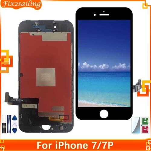 AAA+++LCD Display For iPhone 7 7Plus Touch Screen Replacement For 7 7 Plus No Dead Pixel+Tempered Glass+Tools+TPU 100% Tested