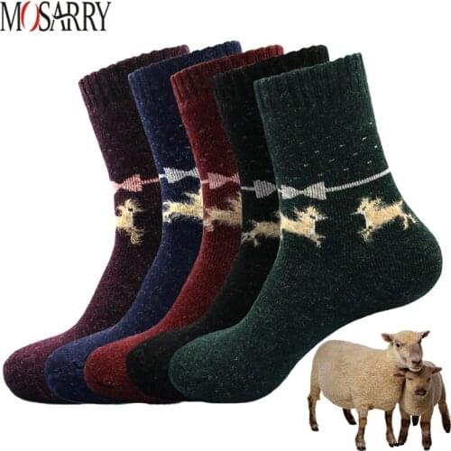 Winter Russia Women Wool Socks Keep Warm Thicken Wool Rabbit Fur Soft Essential Comfortable High Quality Female Socks