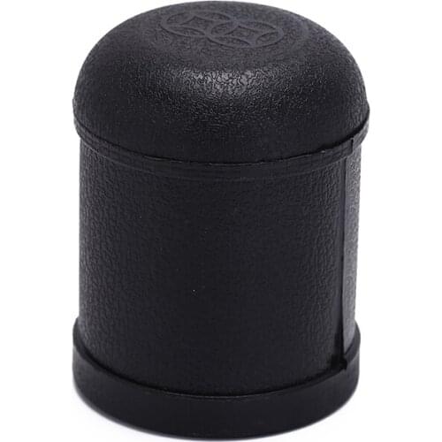 1pc 7.5x10cm ktv pub party game toy dice cup Plastic black shaking box without bottom cover Textured surface cups