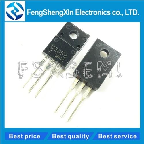 10pcs/lot D2058 TO-220F D2058-Y 2SD2058 2SD2058-Y NPN Power Transistors