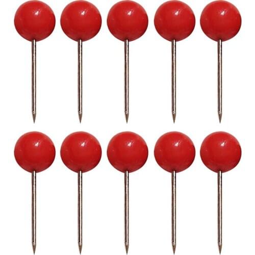 100/500 Pcs Push Pins Round Ball Head Map Tacks With Stainless Point For Office Home Crafts DIY Marking Pin