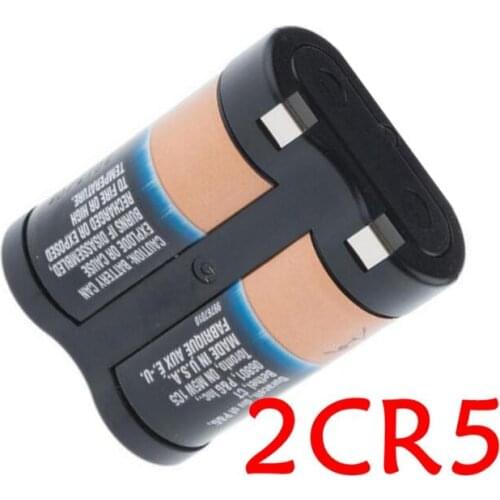 2PCS 2CR5 lithium battery 6V camera 2CR-5W CR5 camera camera 2CP3845 imported