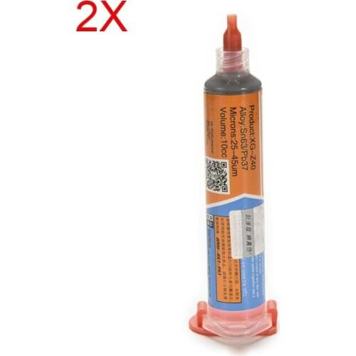 2Pcs XG-40 10CC BGA Solder Flux Paste Soldering Tin Cream Sn63/Pb37