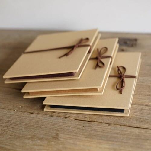 34Pages Accordion Expanding DIY Photo Album Blank Handmade Scrapbook Album Cover Wedding Paper Album Photo For Travel Card Album