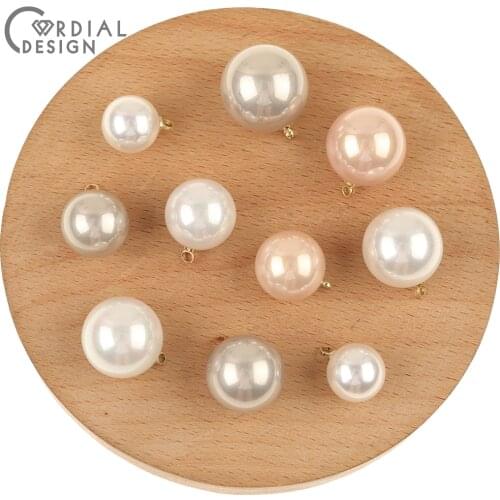 Cordial Design 100Pcs Jewelry Accessories/Charms/Imitation Pearl/Ball Shape/DIY Making/Hand Made/Jewelry Findings & Components