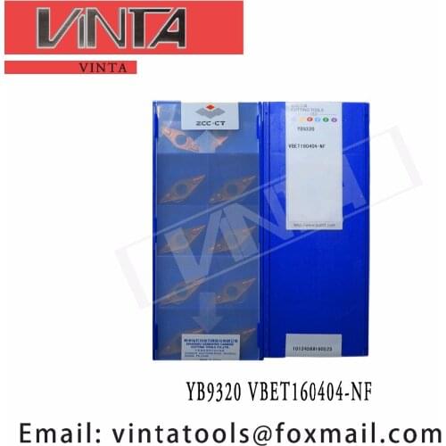 Free shipping high quality 10pcs/lots YB9320 VBET160404-NF cnc carbide turning inserts