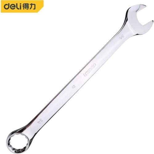 Deli Ratchet Combination Metric Mirror Wrench 34mm Fine Tooth Gear Ring Torque Socket Nut Hand Tools Alicates High Repair Tools