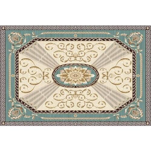 European Classic Palace Carpet Rectangular Bedroom Living Room Home Non-Slip Mat