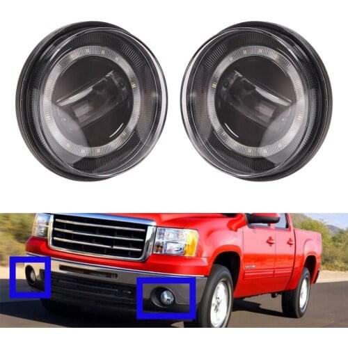 20W Pickup DRL Bumper Driving Fog Lights For Sierra 2007-2013