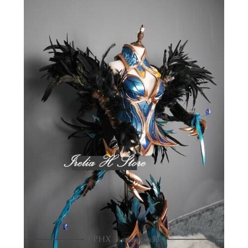Custom made Witch Zyra LOL Cosplays Rise of The Thorns Zyra Cosplay Costume Full set props armos