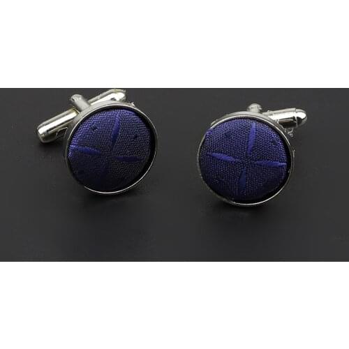 Classic Fashion Dots Solid Polyester Check Design Cufflink For Mens Brand Cuff Buttons Cuff Links High Quality Jewelry NO.31-39