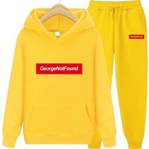 Brand Hoodies GeorgeNotFound Hoodies+ Fashion Pants Sets Tracksuit Mens Casual Slim Fit Sportswear Male Sweat Shirts Jogging