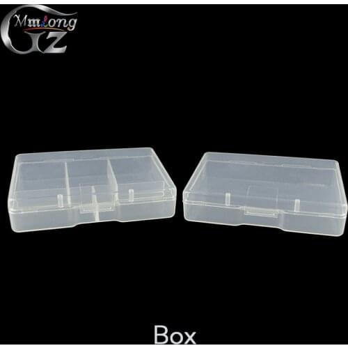 2pcs 72*52*17mm Clear Fishing Tackle Box for Fish Lures Storage Case Portable Plastic Fishing Boxes Accessaries Pesca