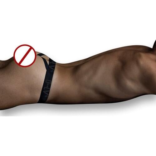 Bikini Underwear Men Cotton Mens Thong Sexy Gay Hot Sissy Panties Natural Jock Straps with logo waistband Free Shipping