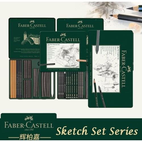 FABER CASTELL PITT Graphite Pencil Set 9000 Professional Sketching Pencils Art Set Drawing Painting Supplies