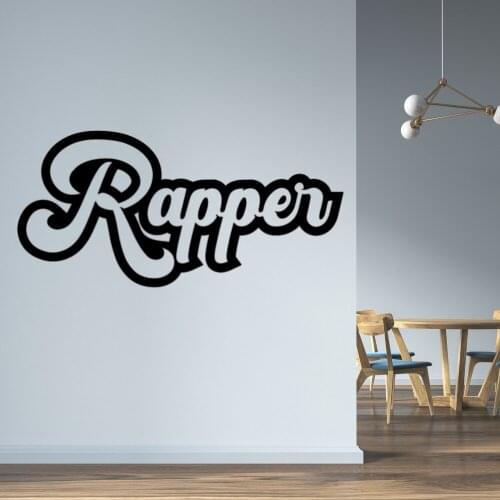 New Rapper Logo Wall Sticker Decal Artist Sticker Rapper Home Bedroom Wall Art Decoration A00544