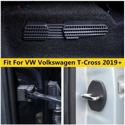 Car Door Lock Stopper Limiting Protection Buckle Seat Under AC Air Vent Outlet Cover Trim For VW Volkswagen T-Cross 2019 - 2021