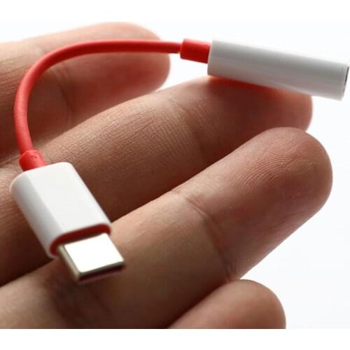 Original USB Type C To 3.5mm Earphone Jack Adapter Aux Audio For oneplus 7pro/6T