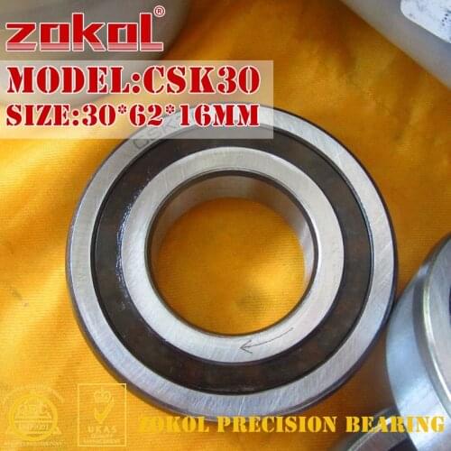 ZOKOL bearing CSK30 CSK30PP 6206 One Way Clutch Bearing 30*62*16mm