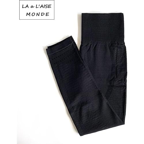 Sexy Leggings Sports Fitness Seamless Leggings Hip PantsYoga Pants Running Fitness Clothes Ladies Lulu Yoga Legging Pants Woman