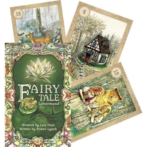 38pcs Fairy Tale Lenormand Tarot Cards Family Holiday Party Playing Cards English Tarot Deck Board Games Set E-BOOK for kids