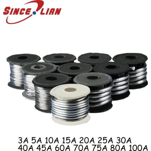Insurance Lead Wire Large Volume National Standard Factory Fuse Wire 3A5A10A15A20A25A30A40A45A60 70 80 100A Fuse Wire Cable