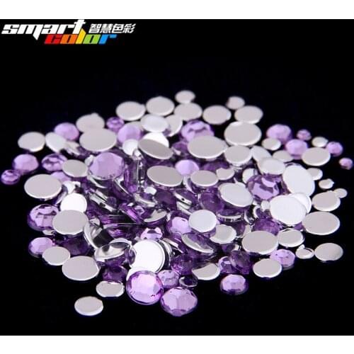 Smart Color Light Purple Color Acrylic Rhinestones Shoes Sparkling Nail Art Decorations Clothing Decorations Small Pack