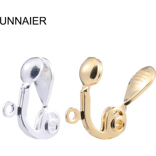 10piece Push-type ear clip female diy accessories childrens advanced sense of no pierced invisible painless earring converter