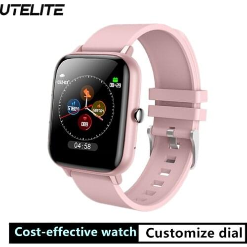 UTELITE P6 Smart Watch 1.54 inch Screen Women Men Watches Bluetooth Call Waterproof Long Battery Clocks Heart Rate Monitor PK P8