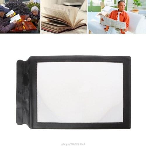 A4 Paper Magnifying Sheet 3X PVC Page Size Magnifier & Pouches Magnifying Glass Old Man Reading Small Patterns AG12 21 Dropship