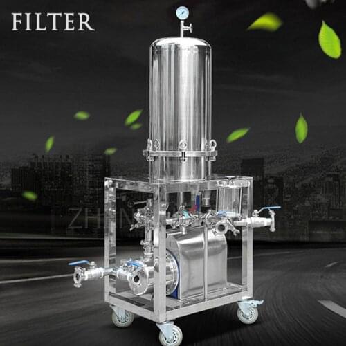 Vertical 250 Diatomite Filter Liquor Wine Medicinal Wine Drink Impurity Turbidity Filter Clarification Machine Filter Equipment