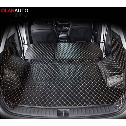 High quality mats! Full set car trunk mats for Hyundai Tucson 2019 waterproof cargo liner mat boot carpets for Tucson 2018-2015
