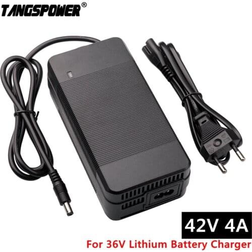 42V 4A lithium battery charger for 10Series 36V li-ion battery e-bike electric bike Battery Charger DC 5.5mm*2.1mm Fast Charging