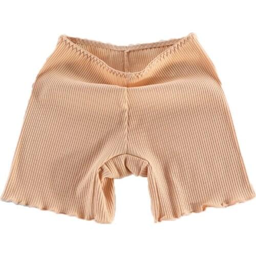 3color Womens Breathable Safety Short Pants Hot Sale Cotton Seamless Mid-Rise Cotton crotch Girls' summer Necessary shorts