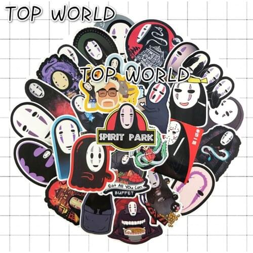 10/40pcs/set Anime Doodling No Face Man Waterproof Stickers For Laptop Skateboard Refrigerator Decals Popular Cool Diy Sticker