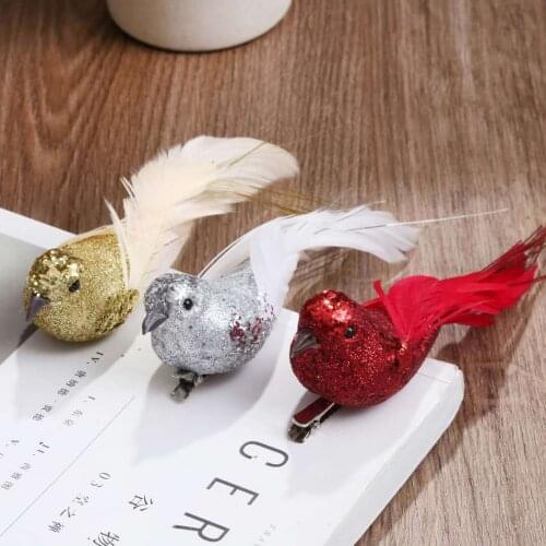 10pcs Artificial Birds 14 Cm Bird Christmas Decoration Gardening Decoration Crafts Fake Bird Garden Decoration Outdoor