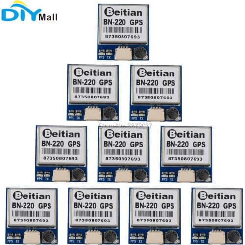 10pcs/lot Beitian BN-220 Dual GPS Glonass Module with Flash + GPS Passive Antenna for Aircraft F3 CC3D Flight Control