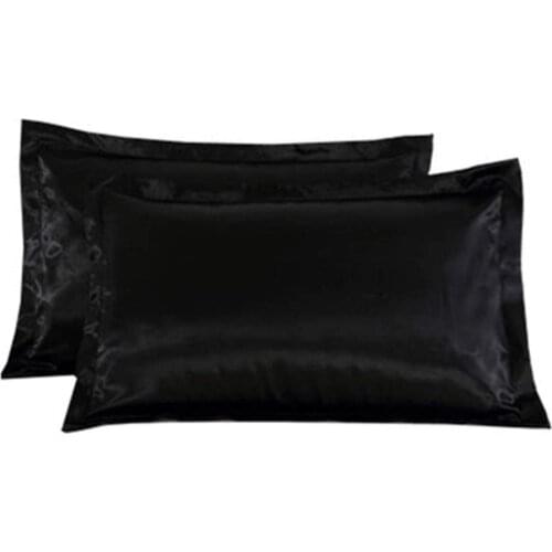 100% Silky satin Standard Pillow Shams , Soft and Cozy, Wrinkle, Fade, Stain Resistant, Standard pillowcase pillowcover