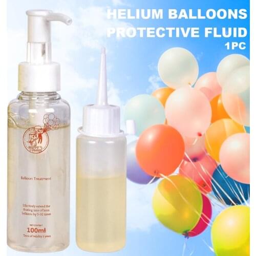 50ml 100ml Home Party With Pump Eco Friendly Safe Transparent Slight Fragrance Professional Helium Balloons Protective Fluid