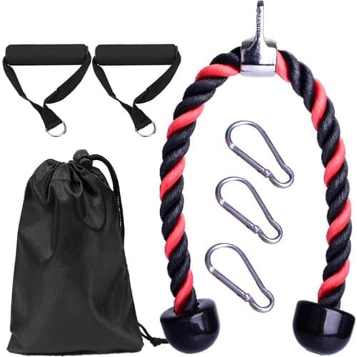 7Pcs Colorful Arm Rope Biceps Drawstring Down Training Triceps Exerciser Set Portable Durable Outdoor Fitness Sports Equipment