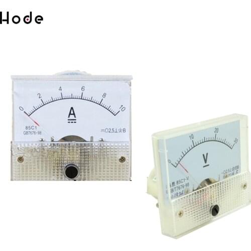 DC Analog Panel Voltmeter Ammeter Amp Volt Meter Gauge DC 0-30V 0-10A